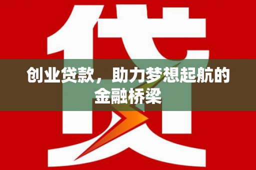 宝应创业贷款，助力梦想起航的金融桥梁