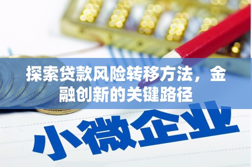 宝应探索贷款风险转移方法，金融创新的关键路径