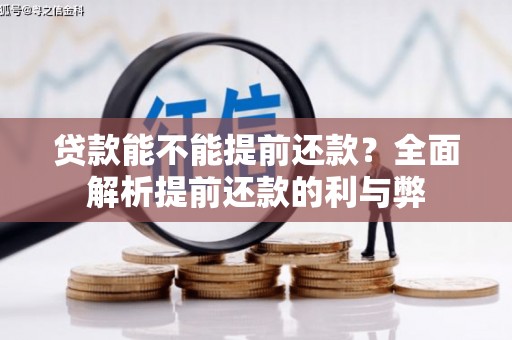 宝应贷款能不能提前还款？全面解析提前还款的利与弊