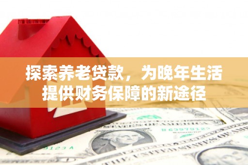 宝应探索养老贷款，为晚年生活提供财务保障的新途径