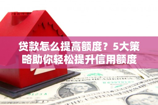 宝应贷款怎么提高额度？5大策略助你轻松提升信用额度