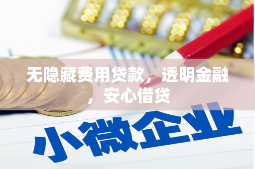 宝应无隐藏费用贷款，透明金融，安心借贷