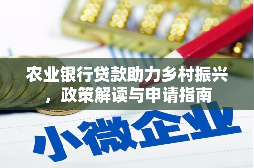 宝应农业银行贷款助力乡村振兴，政策解读与申请指南
