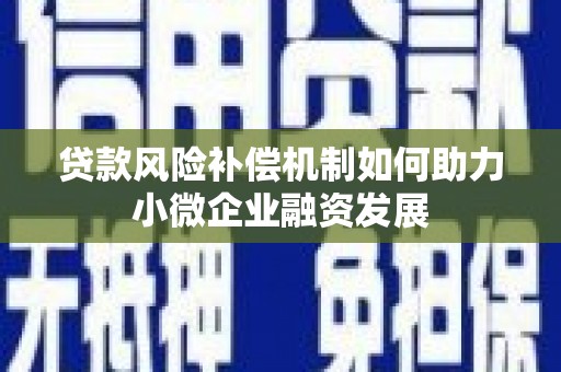 宝应贷款风险补偿机制如何助力小微企业融资发展