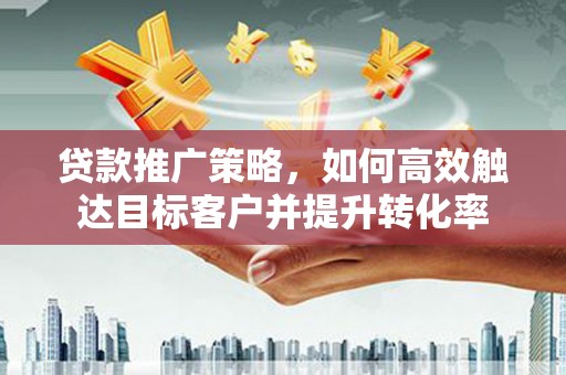 宝应贷款推广策略，如何高效触达目标客户并提升转化率