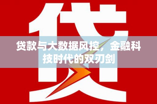 宝应贷款与大数据风控，金融科技时代的双刃剑
