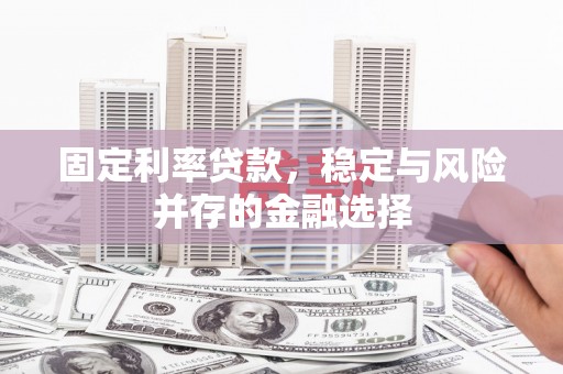 宝应固定利率贷款，稳定与风险并存的金融选择