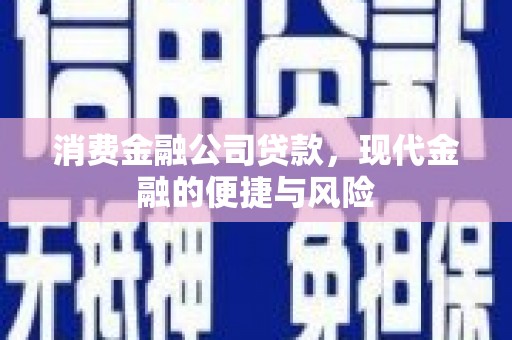 宝应消费金融公司贷款，现代金融的便捷与风险