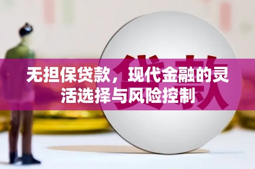 宝应无担保贷款，现代金融的灵活选择与风险控制
