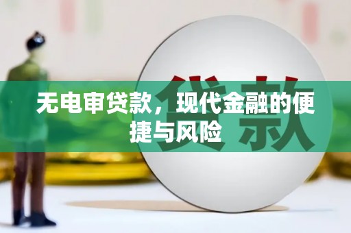 宝应无电审贷款，现代金融的便捷与风险