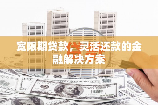 宝应宽限期贷款，灵活还款的金融解决方案