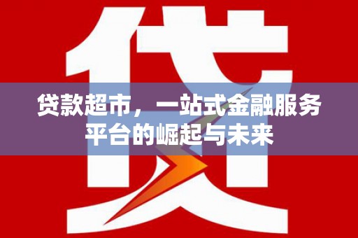宝应贷款超市，一站式金融服务平台的崛起与未来