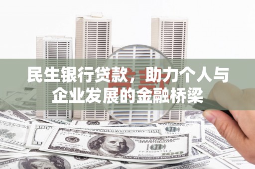 宝应民生银行贷款，助力个人与企业发展的金融桥梁