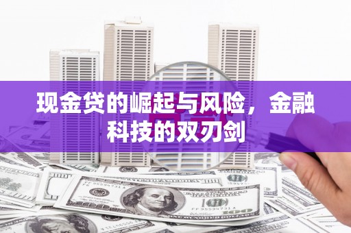 宝应现金贷的崛起与风险，金融科技的双刃剑