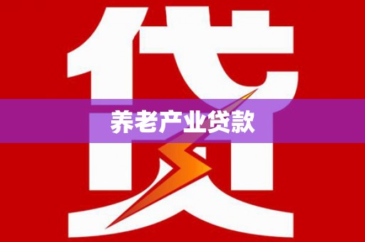 宝应养老产业贷款