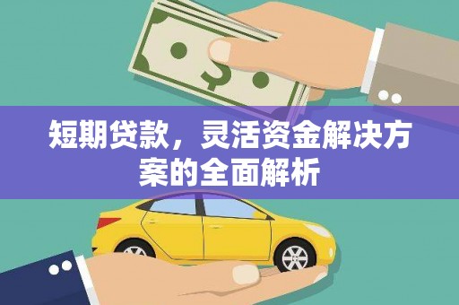 宝应短期贷款，灵活资金解决方案的全面解析