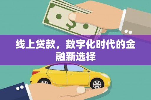 宝应线上贷款，数字化时代的金融新选择