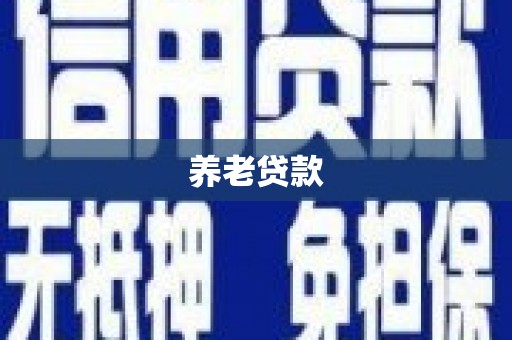 宝应养老贷款