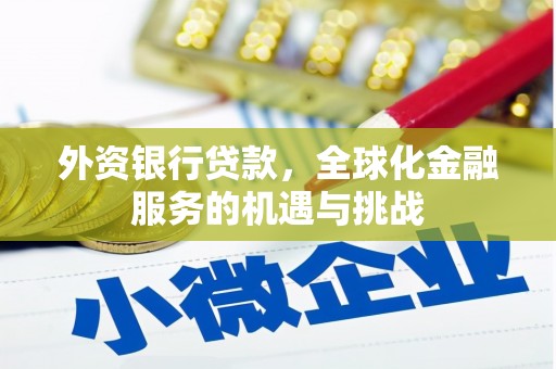 宝应外资银行贷款，全球化金融服务的机遇与挑战